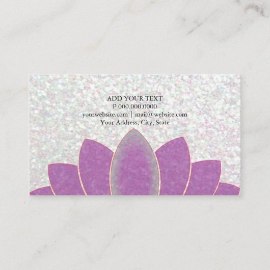 visitekaartje - Lotus Iridescent (Achterkant)