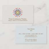 Visitekaartje Lotus Symbol Health and Healing (Voorkant / Achterkant)