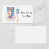 visitekaartje 'Love to Sew' (Voorkant / Achterkant)