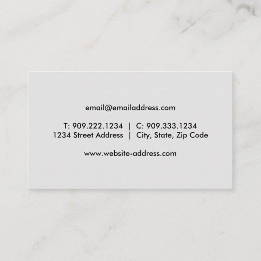 Visitekaartje luchtvaart (Achterkant)