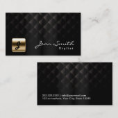 Visitekaartje Luxury Gold en Black Stylist (Voorkant / Achterkant)