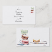 Visitekaartje Macarons (Voorkant / Achterkant)
