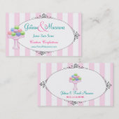 Visitekaartje Macarons (Voorkant / Achterkant)