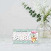 Visitekaartje Macarons stippen (Staand voorkant)