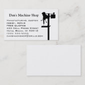 Visitekaartje machine-shop (Voorkant / Achterkant)