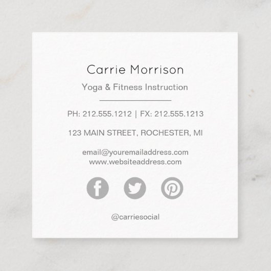 visitekaartje maffia (Achterkant)