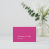 Visitekaartje Magenta Roze Wit (Staand voorkant)