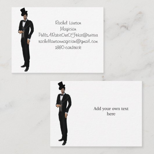 Visitekaartje Magicians (Voorkant / Achterkant)