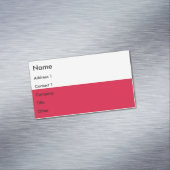 Visitekaartje magneet met de vlag van Polen (Voorbeeld)