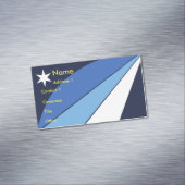 Visitekaartje magneet met vlag van Colombia (Voorbeeld)