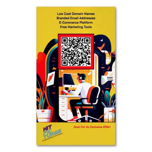 Visitekaartje Magneet Set van promotionele Kaarten (Voorkant Verticaal)