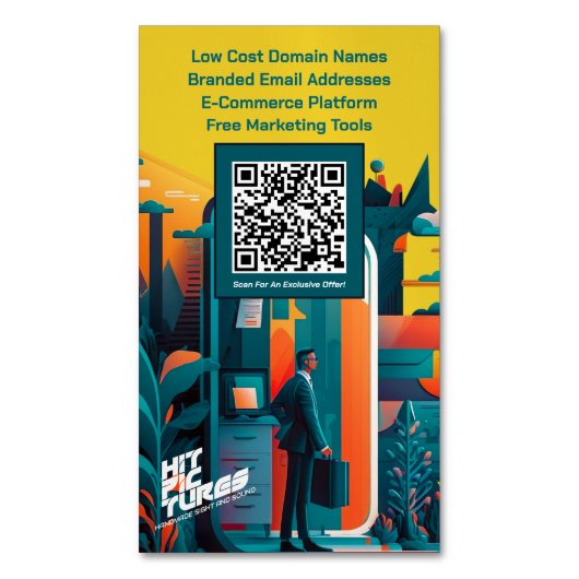 Visitekaartje Magneet Set van promotionele Kaarten (Voorkant Verticaal)