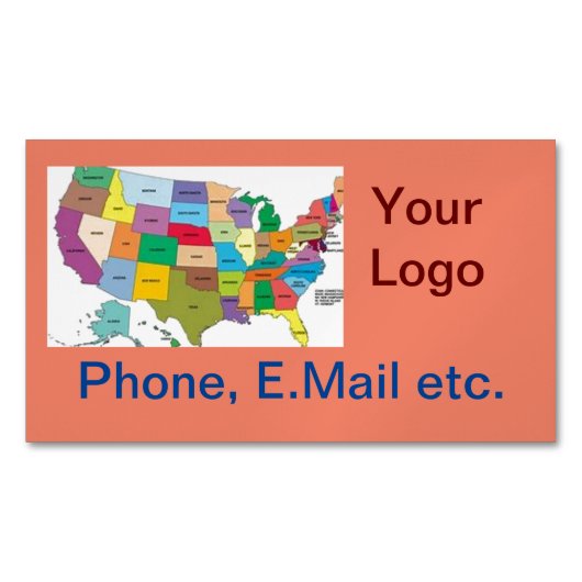 Visitekaartje Magnet Magnetisch Visitekaartje (Voorkant)