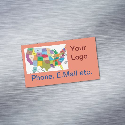 Visitekaartje Magnet Magnetisch Visitekaartje (Voorbeeld)