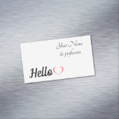 Visitekaartje Magnet Magnetisch Visitekaartje (Voorbeeld)