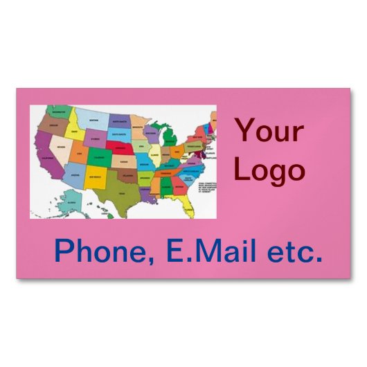 Visitekaartje Magnet Magnetisch Visitekaartje (Voorkant)