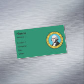 Visitekaartje Magnet met de Amerikaanse vlag Magnetisch Visitekaartje (Voorbeeld)