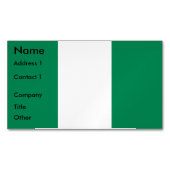 Visitekaartje Magnet met Nigeriaanse vlag Magnetisch Visitekaartje (Voorkant)