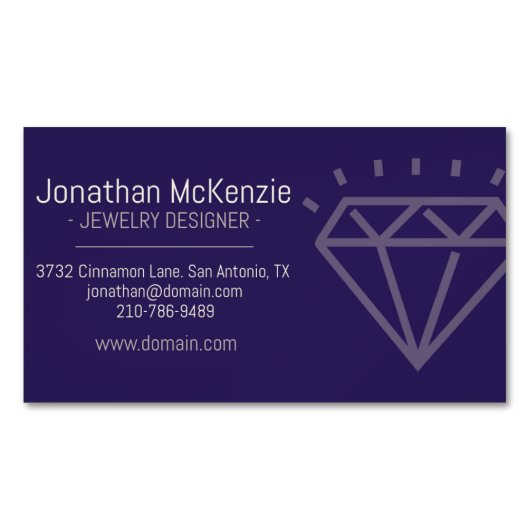 VISITEKAARTJE MAGNETISCH VISITEKAARTJE (Voorkant)