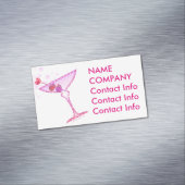 VISITEKAARTJE MAGNETS - PINK MARTINI MAGNETISCH VISITEKAARTJE (Voorbeeld)