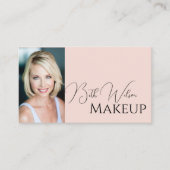 Visitekaartje Make-up, Roze & Zwart (Voorkant)