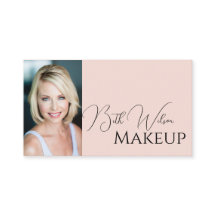 Visitekaartje Make-up, Roze & Zwart