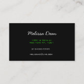 Visitekaartje maken van artistieke zout (Achterkant)