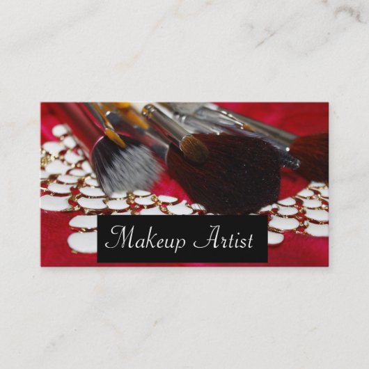 Visitekaartje/Makeup Artist Visitekaartje (Voorkant)