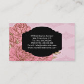 Visitekaartje mammie roze rozen (Achterkant)