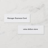 Visitekaartje Manager (Voorkant / Achterkant)