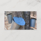 Visitekaartje Maple Syrup Sap Buckets (Achterkant)