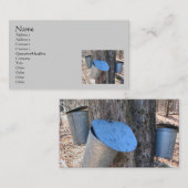 Visitekaartje Maple Syrup Sap Buckets (Voorkant / Achterkant)