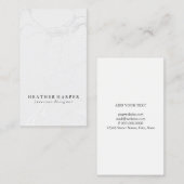 visitekaartje - Marble Gray Silver (Voorkant / Achterkant)