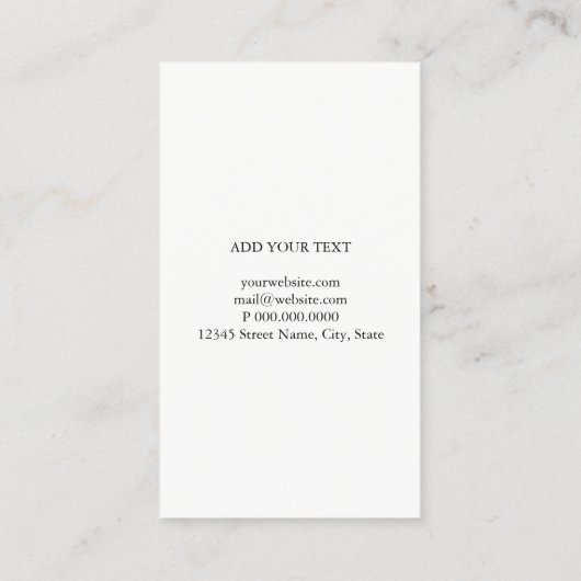 visitekaartje - Marble Gray Silver (Achterkant)