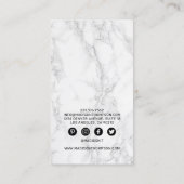 Visitekaartje Marble Hair Stylist (Achterkant)