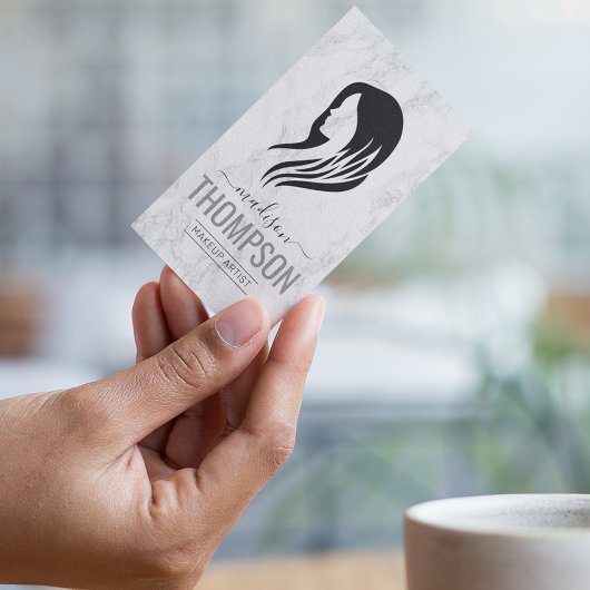 Visitekaartje Marble Hair Stylist