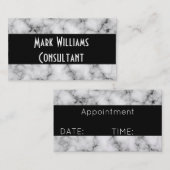 Visitekaartje/Marmer Afsprakenkaartje (Voorkant / Achterkant)