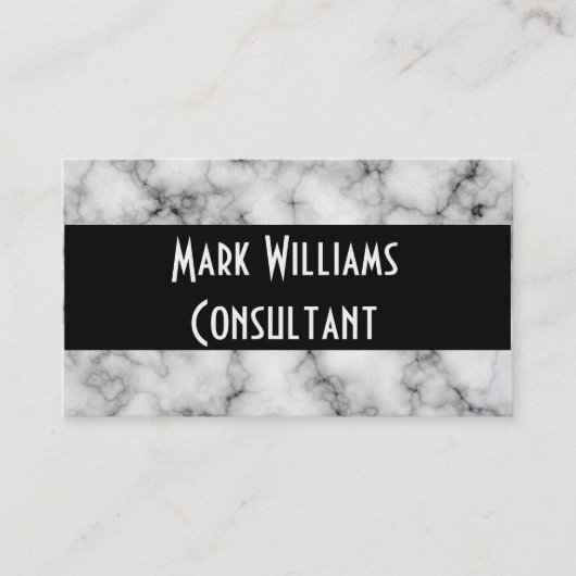 Visitekaartje/Marmer Afsprakenkaartje (Voorkant)