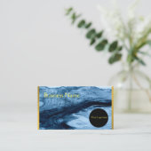 Visitekaartje Marmer Blue (Staand voorkant)