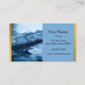 Visitekaartje Marmer Blue (Achterkant)