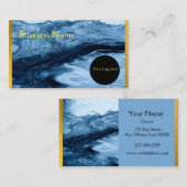 Visitekaartje Marmer Blue (Voorkant / Achterkant)