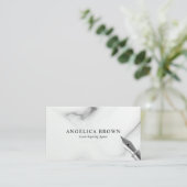 Visitekaartje Marmer Notional Loan Signing Agent (Staand voorkant)