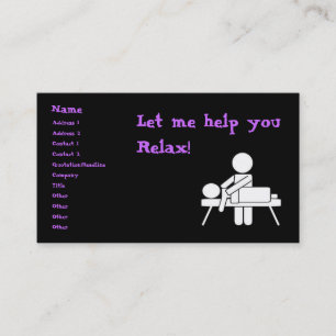 Visitekaartje massage