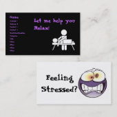Visitekaartje massage (Voorkant / Achterkant)