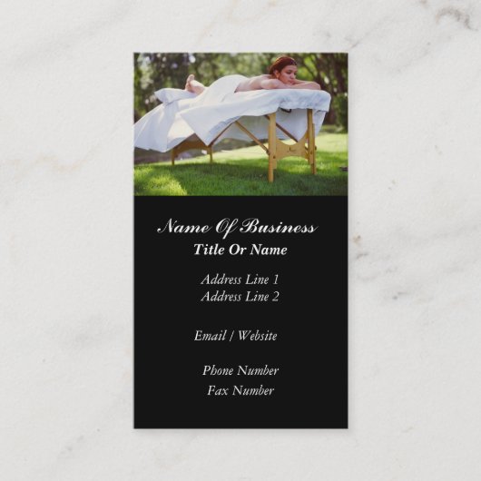 Visitekaartje massage (Voorkant)