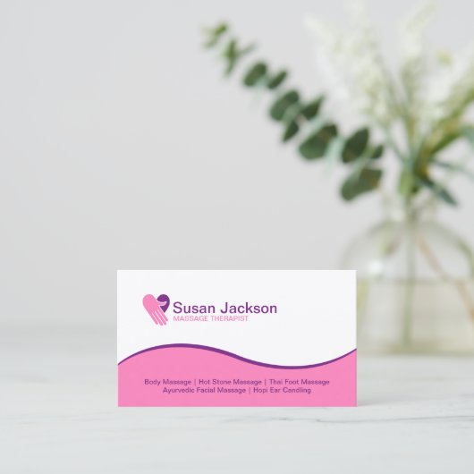 Visitekaartje massage (Staand voorkant)