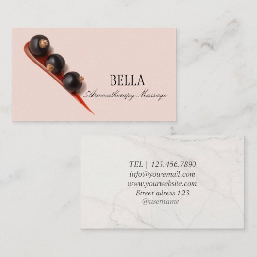 Visitekaartje massage (Voorkant / Achterkant)