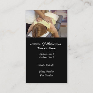 Visitekaartje massage