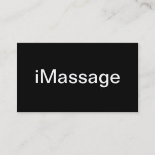 Visitekaartje massage