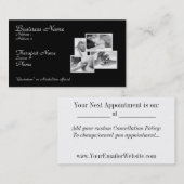 Visitekaartje massagetherapiebenoeming afsprakenkaartje (Voorkant / Achterkant)